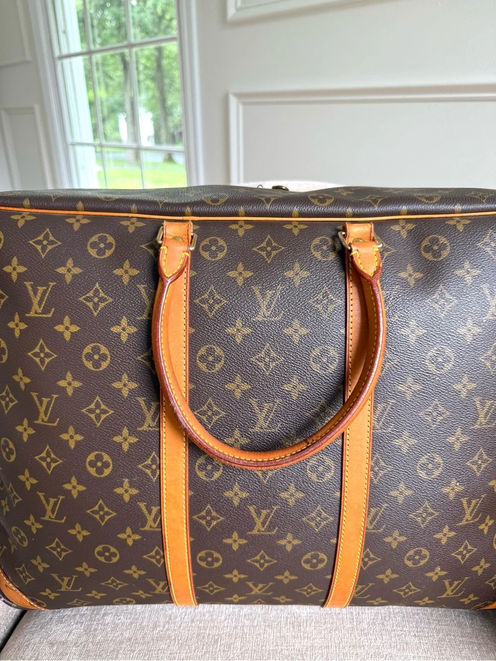 Authentic Louis Vuitton Sirius 50 travel bag monogram brown canvas unisex M41406